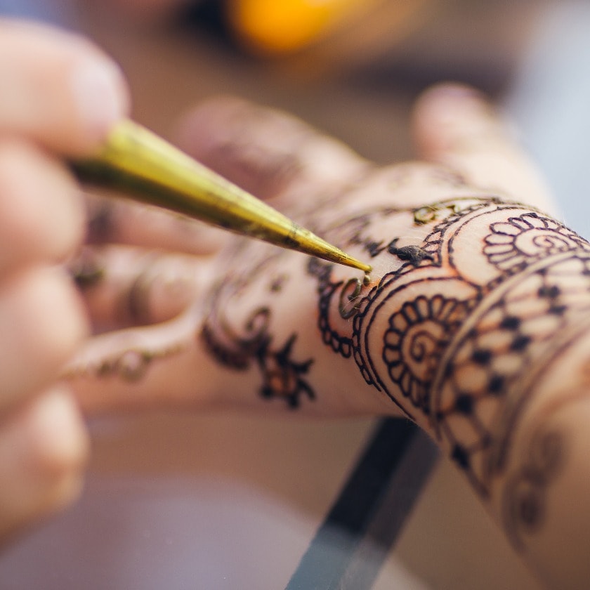 a picture of a mehendi on the arm